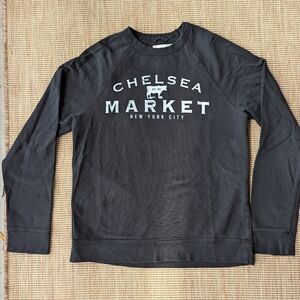 Chelsea Market black crewneck sweatshirt